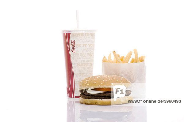 Fast food  burger  French fries  Coca Cola  Burgerking  Double Whopper  Hamburger