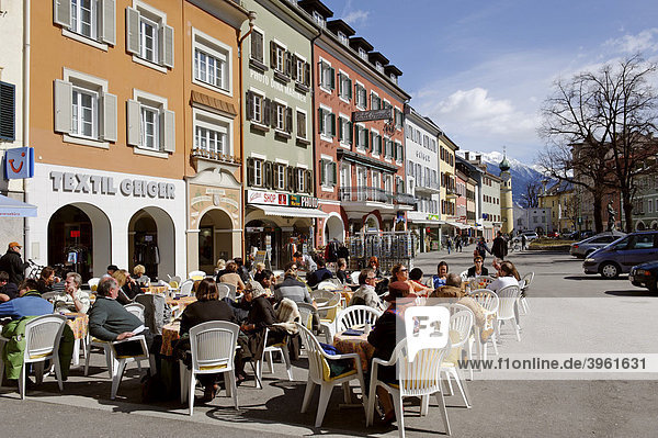 Hauptplatz  Lienz  Osttirol  Tirol  Österreich  Europa