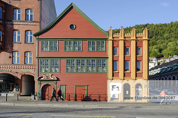 Hanseatisches Museum  Bryggen  Bergen  Norwegen  Europa
