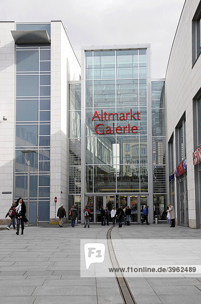 Altmarktgalerie shopping mall  Dresden  Saxony  Germany  Europe