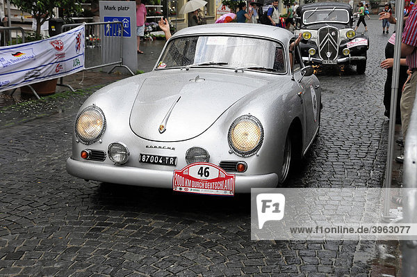 Porsche 356 A Coupe Sport 1958  2000 km durch Deutschland 2009  Schwäbisch Gmünd  Baden-Württemberg  Deutschland  Europa