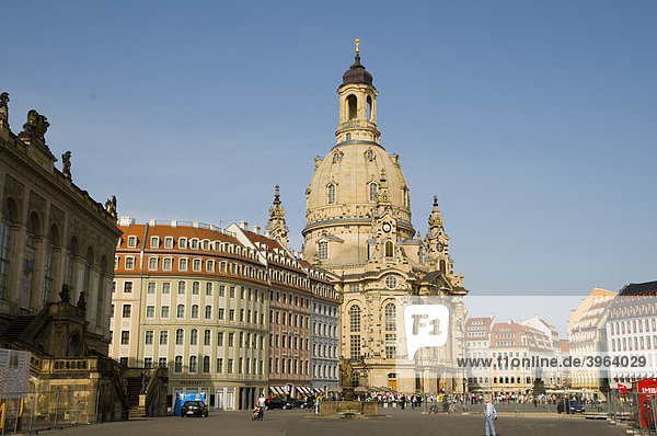 Altstadt,  Neumarkt mit der Frauenkirche,  Dresden,  Sachsen,  Deutschland