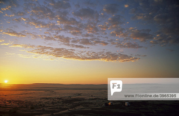Sonnenuntergang  Kaokoveld  Namibia  Afrika