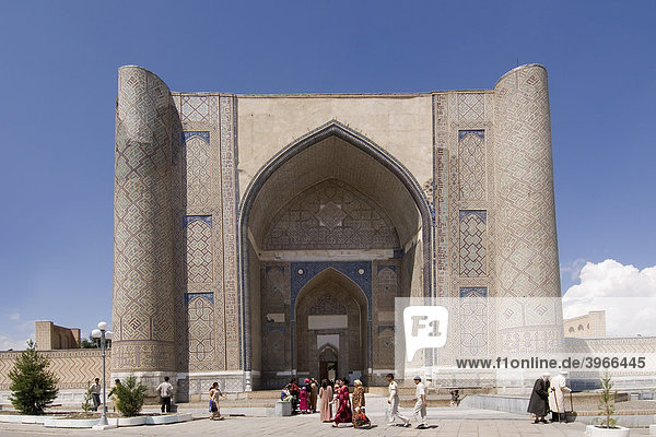 Moschee Bibi Khanum  Bibi Hanim  Samarkand  Welterbe der UNESCO  Usbekistan