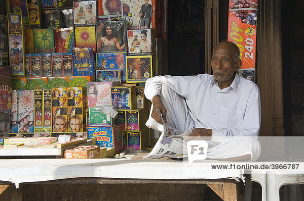 Shopkeeper  Chandni Chowk Bazar  Old Delhi  India
