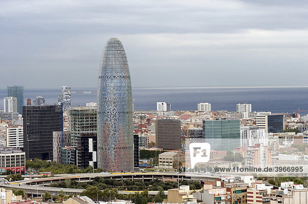 Torre Agbar  Barcelona  Katalonien  Spanien  Europa