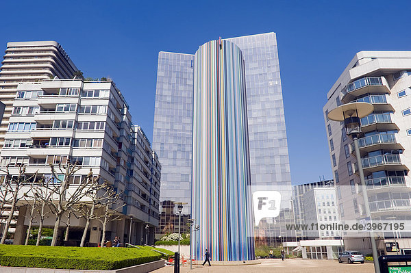 La Defense  Raymond Moretti Tower  business district  Paris  France  Europe