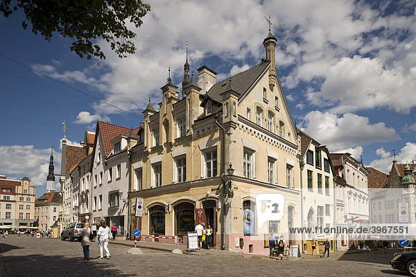Hanse Houses  Townhall Square  Raekoja  Tallinn  Estonia  Baltic States