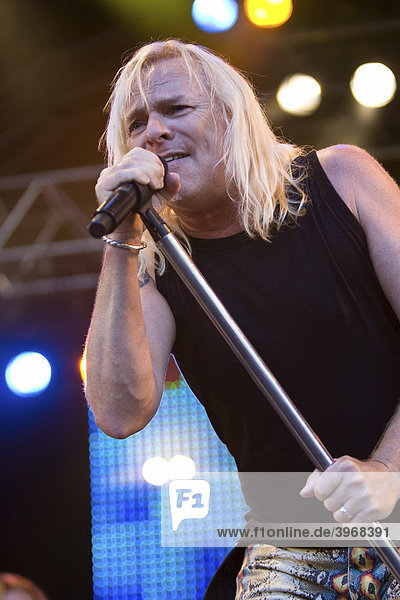 Bernie Shaw  singer and frontman of the British rock band Uriah Heep live at the A Magic Night Of Rock Open Air at the Heitere in Zofingen  Switzerland