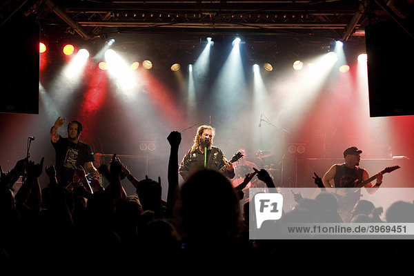 U.S. Brazilian trash metal band Soulfly live at the Schueuer  Lucerne  Switzerland