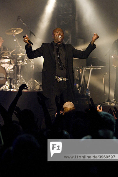Seal British soul and pop singer live at the Blue Balls Festival in the Lucerne hall of the KKL in Lucerne Switzerland