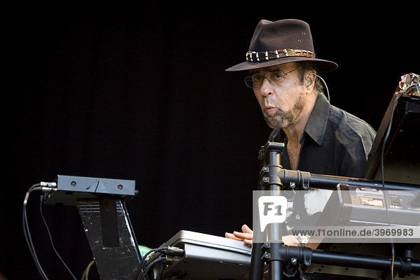 Manfred Mann keyboarder and founder of the British band Manfred Mann's Earth Band live at the Magic Night on the Heitere in Zofingen Switzerland