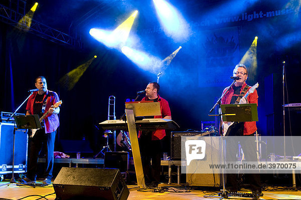 Swiss schlager band Calmaro Band performing live at the Autlook Festival in Schenkon  Lucerne  Switzerland  Europe