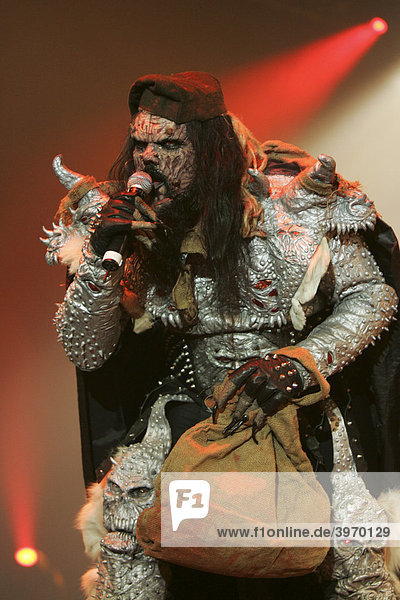 Die finnische Hardrock-Metalband Lordi live beim Rocksound Festival in Huttwil  Bern  Schweiz