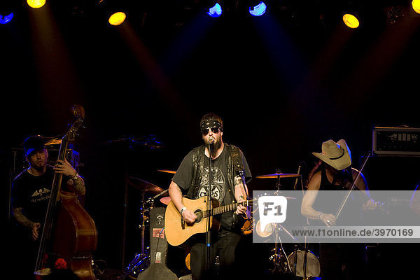 The U.S. country musician Bob Wayne live in the Schueuer concert hall Lucerne Switzerland