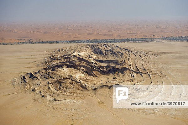 Geländeform der Steinwüste bei Swakopmund  Flugaufnahme  Namibia  Afrika