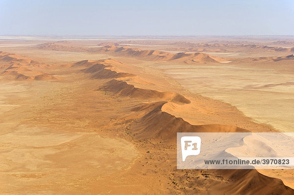 Sanddünen am Kuiseb  Flugaufnahme  Namibia  Afrika