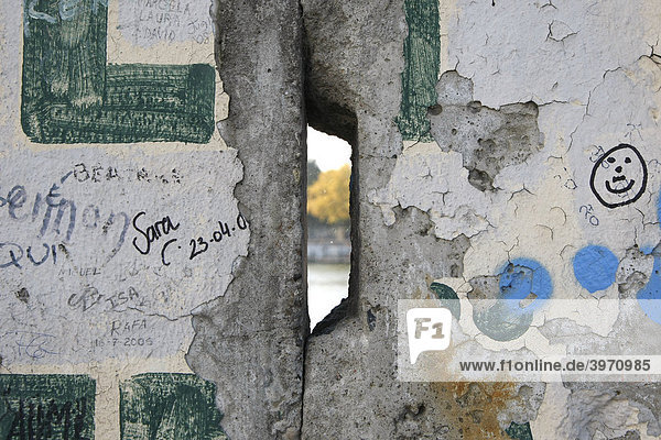 East Side Gallery Reste der Berliner Mauer Berlin Deutschland