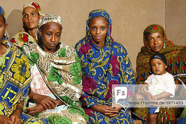 Frauen Gruppe  Mbororo Ethnie  Bamenda  Kamerun  Afrika