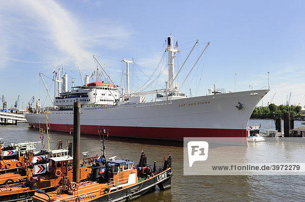 Cap San Diego  weltgrößtes seetüchtiges Museums-Frachtschiff  Hamburg  Deutschland  Europa