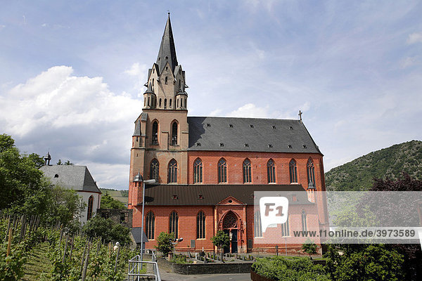 Liebfrauenkirche in Oberwesel  Rheinland-Pfalz  Deutschland  Europa