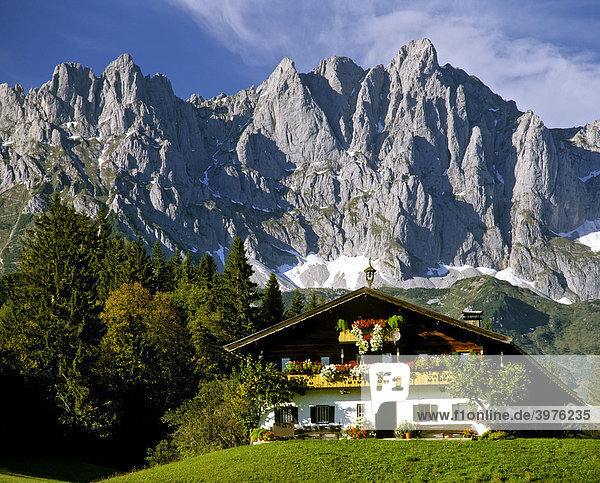 Bauernhof  Reith bei Kitzbühel  Wilder Kaiser  Tirol  Österreich  Europa