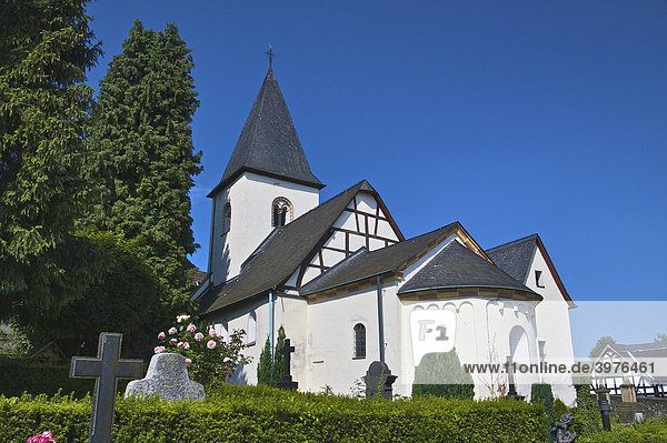 Kirche Alt St. Martin  eine der ältesten Kirchen im Rheinland  Muffendorf  Bonn  Nordrhein-Westfalen  Deutschland  Europa
