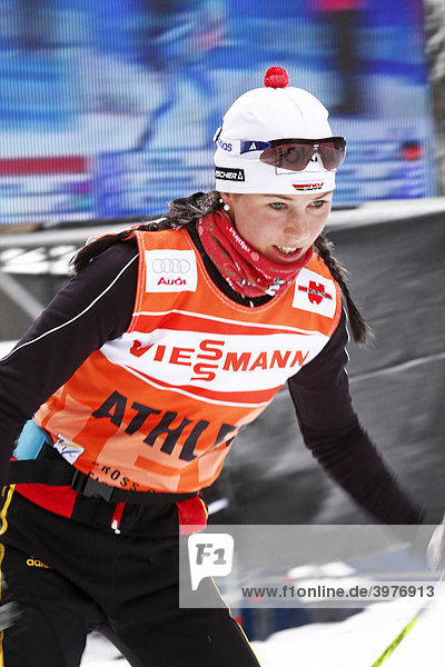 Stefanie Böhler  deutsche Langlauf Nationalmannschaft Damen  Tour de Ski  Oberhof 2009  Thüringen  Deutschland  Europa