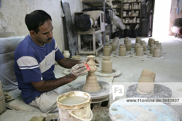 Potter's workshop in Al Aali  Kingdom of Bahrain  Persian Gulf