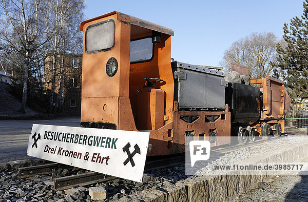 Wegweiser Besucherbergwerk Drei Kronen & Ehrt  Elbingerode-Mühlental  Harz  Sachsen-Anhalt  Deutschland  Europa