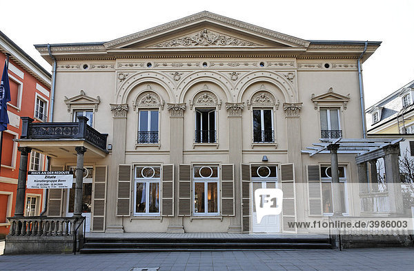 Haus an der Redoute  klassizistisches Palais  Bonn-Bad Godesberg  Nordrhein-Westfalen  Deutschland  Europa