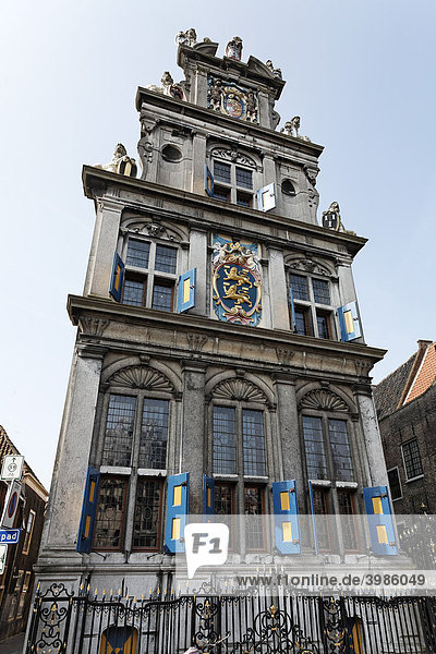 Historisches Haus der Provinzverwaltung  heute Westfriesisches Museum  Roode Steen  Hoorn  Provinz Nordholland  Niederlande  Europa