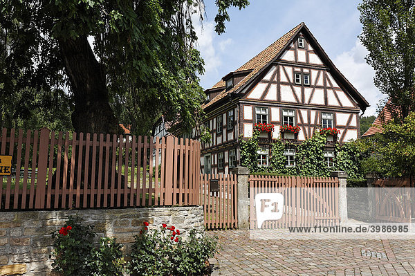 Ehemaliges Wohnhaus von Friedrich Schiller  Schillermuseum  Bauerbach bei Meiningen  Rhön  Thüringen  Deutschland  Europa