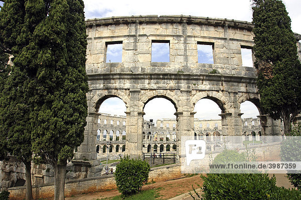 Römisches Amphitheater  Pula  Istrien  Kroatien