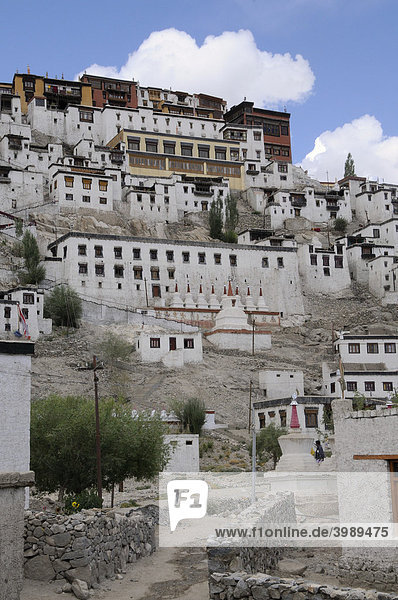 Kloster Thikse  Gesamtansicht  Ladakh  Jammu und Kashmir  Nordindien  Himalaja  Asien
