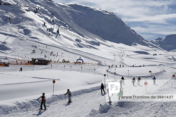 Zuers skiing area  Vorarlberg  Austria