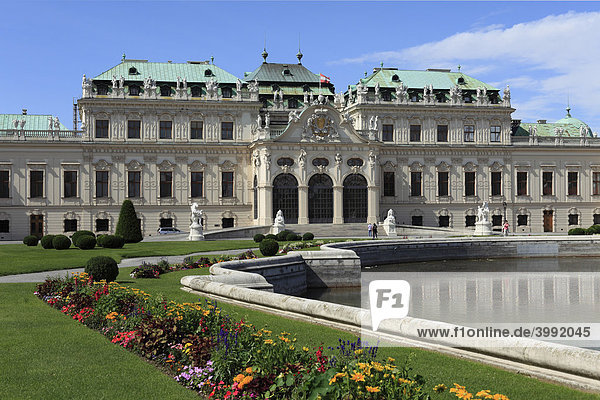 Oberes Belvedere-Schloss  Wien  Österreich  Europa