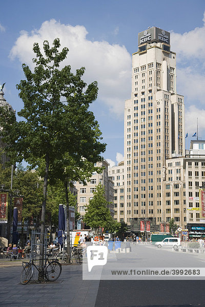 KBC Tower  Bauernturm  Boerentoren  Art Deco Wolkenkratzer  Antwerpen  Belgien