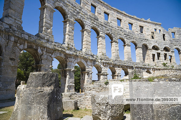 Pula Arena  römisches Amphitheater  Pula  Istrien  Kroatien  Europa