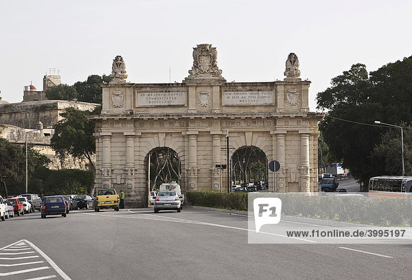Town Gate of Valletta  Malta  Europe