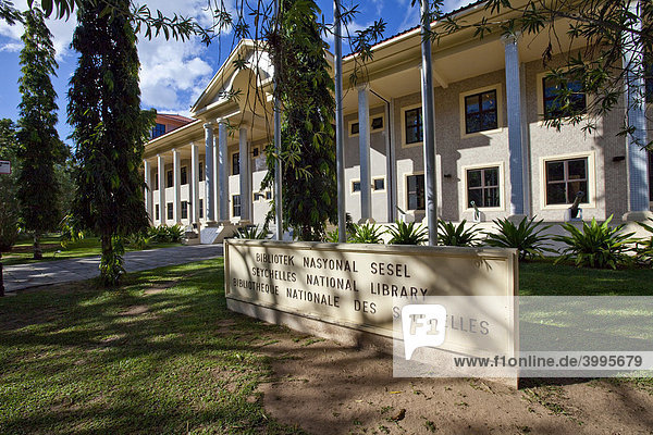 National Library of the Seychelles  Francis Rachel Street  capital city Victoria  Mahe Island  Seychelles  Indian Ocean  Africa