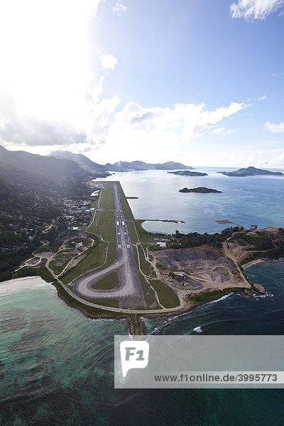 Der internationale Flughafen von Mahe  Insel Mahe  Seychellen  Indischer Ozean  Afrika