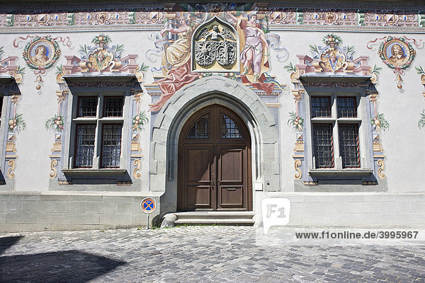 Das alte Rathaus in Lindau  Lindau am Bodensee  Bayern  Deutschland  Europa