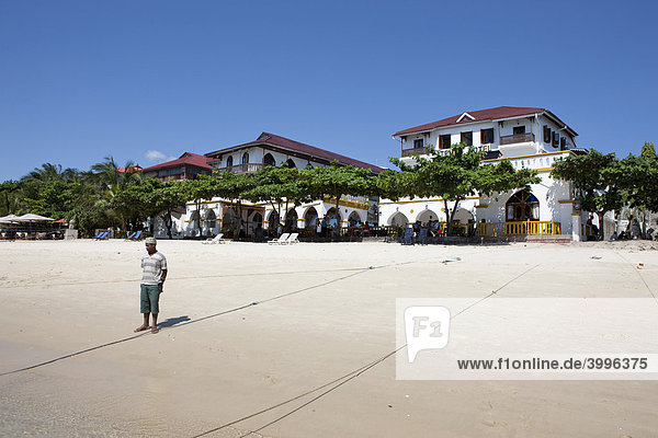 Tembo Hotel on the harbour of Stonetown  Zanzibar  Tanzania  Africa