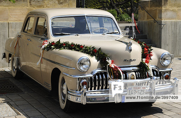DeSoto Custom Limousine 4 Türen  1949  von Chrysler als Hochzeitsauto  Eckental  Mittelfranken  Bayern  Deutschland  Europa