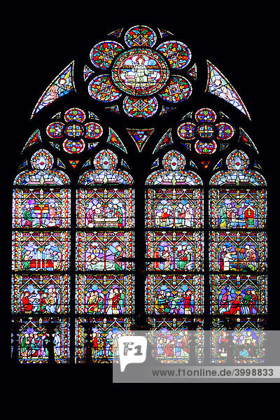 Buntglas Kirchenfenster - Stockfoto