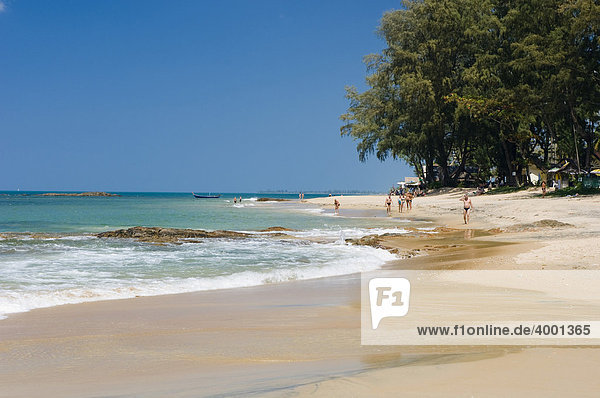 Sandy beach  Nang Thong Beach  Khao Lak  Andaman Sea  Thailand  Asia