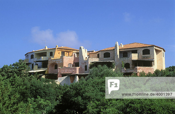 Typische Häuser von Porto Cervo  Costa Smeralda  Sardinien  Italien  Europa
