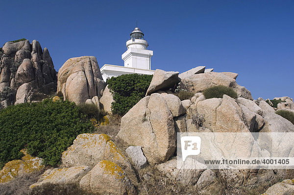 Lighthouse  rock formation in Valle della Luna  Santa Teresa  Capo Testa  Sardinia  Italy  Europe