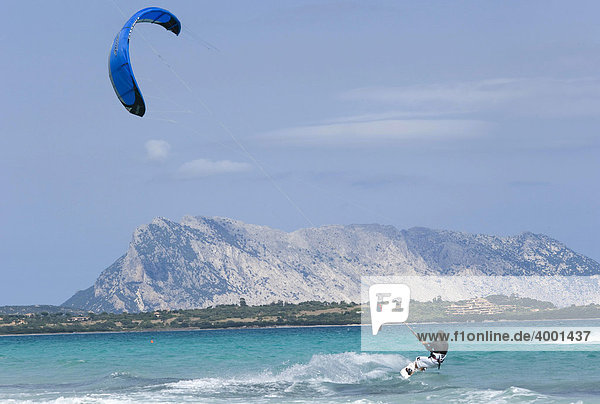 Kitesurfen  San Teodoro  Sardinien  Italien  Europa